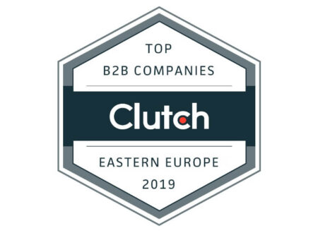 Clutch 2019 Logo - Top B2B Companies Eastern Europe 2019 - RabIT Solutions