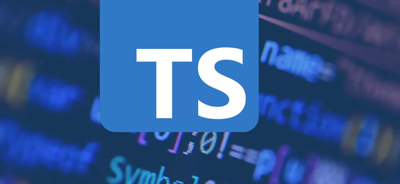 TypeScript logo with background