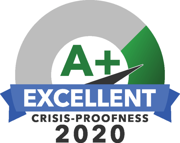 Excellent crisis-proofness badge 2020