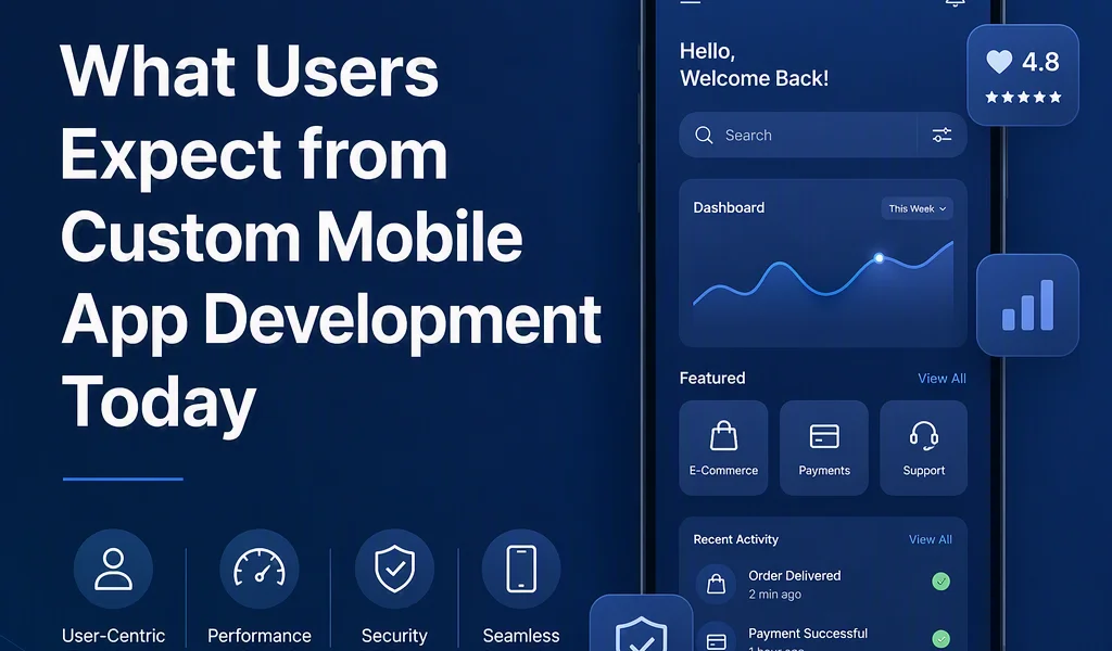 What Users Expect from Custom Mobile App Development Today